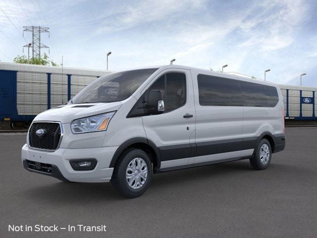 2024 Ford Transit-350 XLT in Oxford White — front three-quarter view