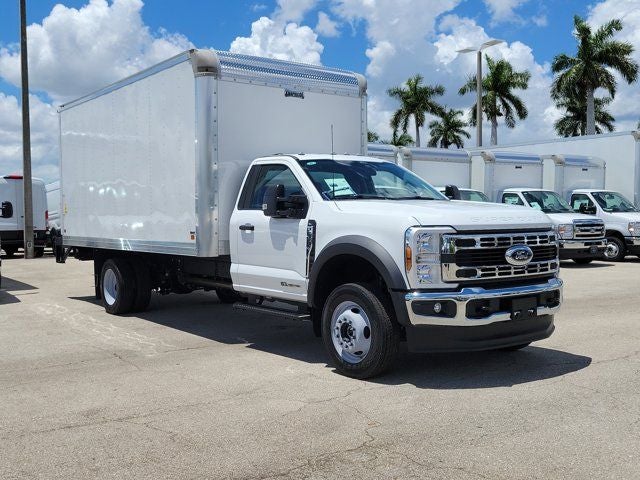 2026 Ford F-550SD XL DRW in Oxford White — front three-quarter view