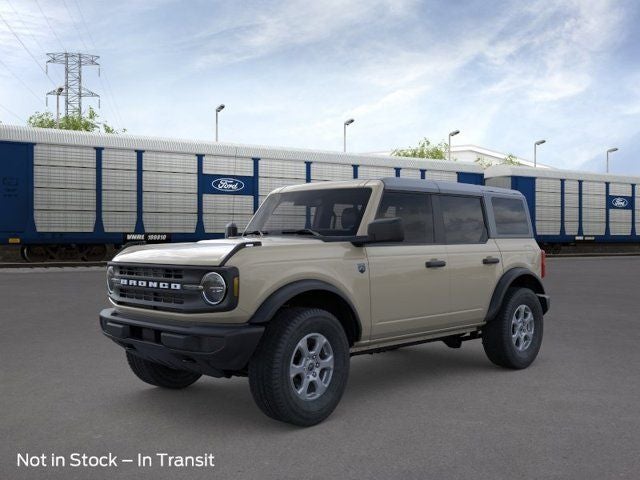 2026 Ford Bronco Big Bend in Desert Sand — front three-quarter view