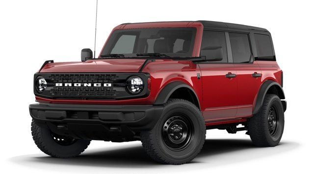 2026 Ford Bronco Big Bend in Ruby Red Metallic — front three-quarter view