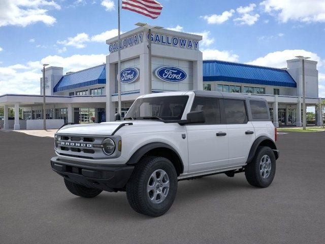 2025 Ford Bronco Big Bend in Oxford White — front three-quarter view