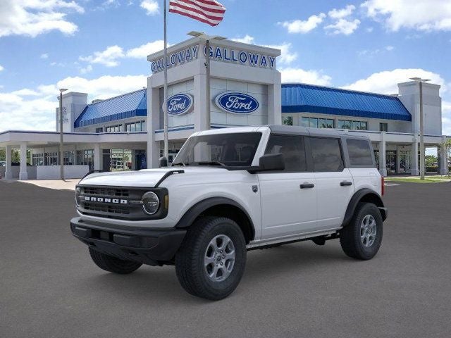 2026 Ford Bronco Big Bend in Oxford White — front three-quarter view