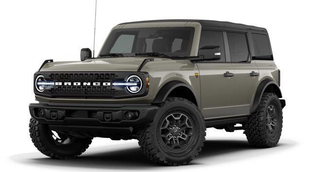 2026 Ford Bronco Badlands in Gray — front three-quarter view