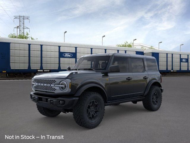 2026 Ford Bronco Badlands in Shadow Black — front three-quarter view