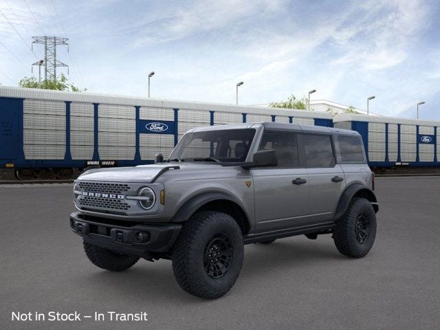 2026 Ford Bronco Badlands in Gray — front three-quarter view