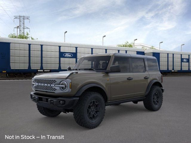2026 Ford Bronco Badlands in Gray — front three-quarter view