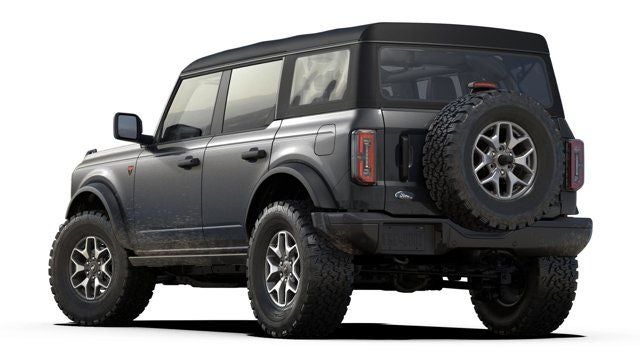 2025 Ford Bronco Badlands in Gray Metallic — front three-quarter view