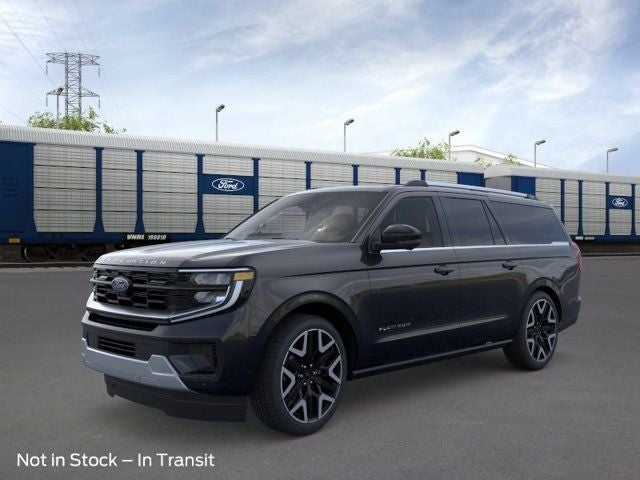 2026 Ford Expedition Max Platinum in Black Metallic — front three-quarter view