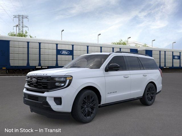 2026 Ford Expedition Platinum in Silver Metallic — front three-quarter view