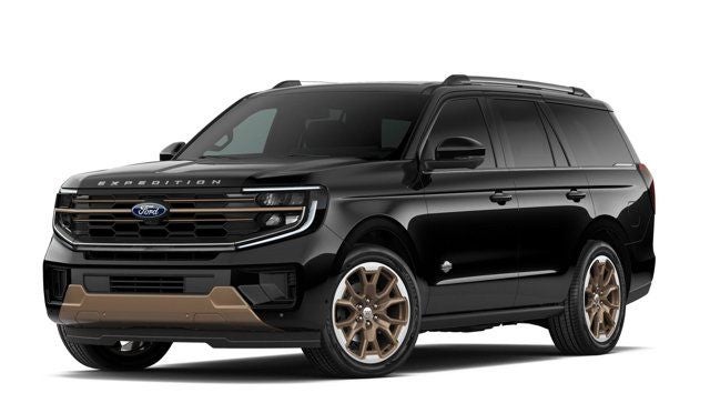 2026 Ford Expedition King Ranch in Black Metallic — front three-quarter view