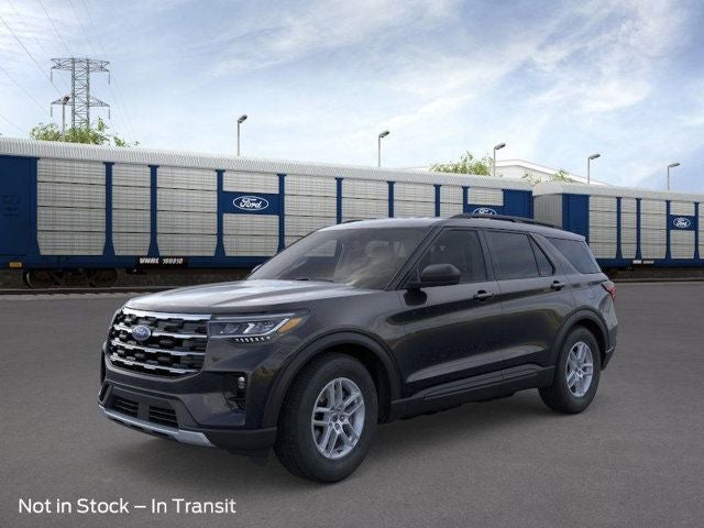 2026 Ford Explorer Active in Black Metallic — front three-quarter view