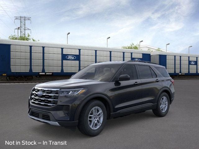 2026 Ford Explorer Active in Black Metallic — front three-quarter view