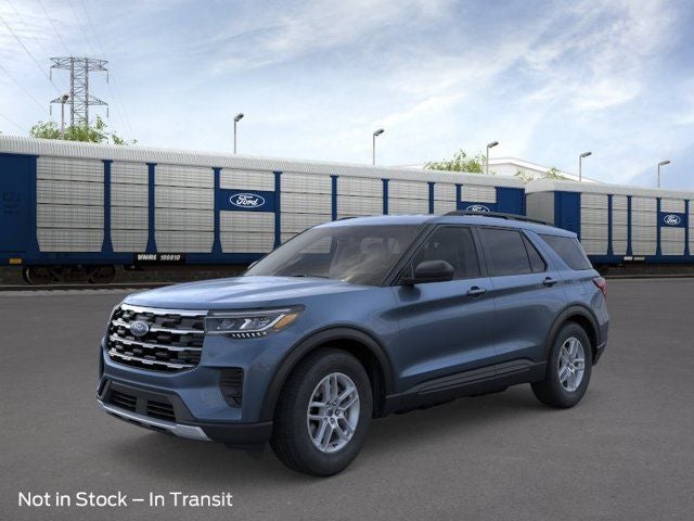 2026 Ford Explorer Active in Blue — front three-quarter view