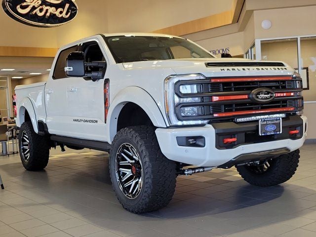 2026 Ford F-250SD HARLEY-DAVIDSON in White Metallic — front three-quarter view