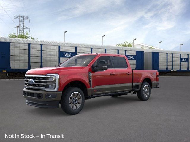 2026 Ford F-250SD King Ranch in Ruby Red — front three-quarter view