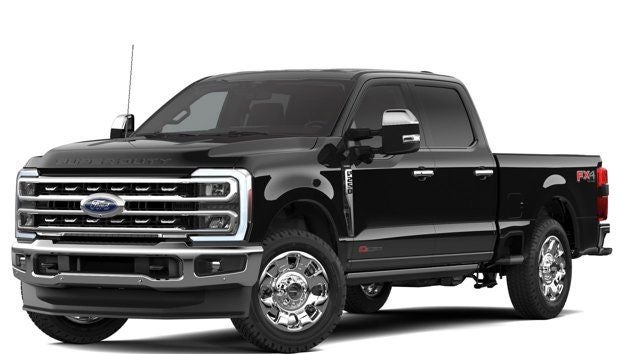 2026 Ford F-250SD Lariat in Black Metallic — front three-quarter view