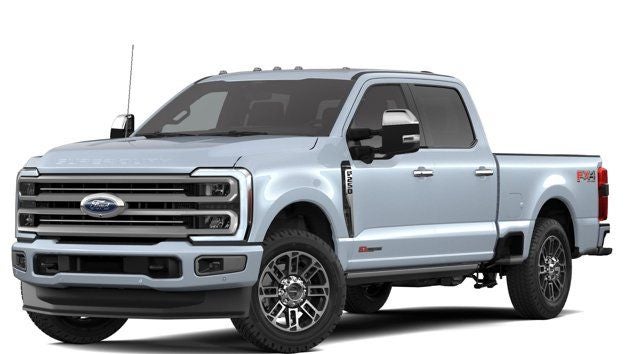 2026 Ford F-250SD Platinum in Gray — front three-quarter view