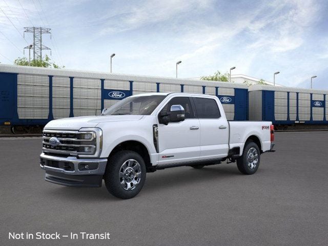 2026 Ford F-350SD King Ranch in White Metallic — front three-quarter view