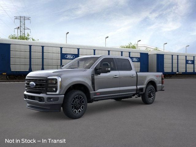 2026 Ford F-350SD Platinum in Gray Metallic — front three-quarter view