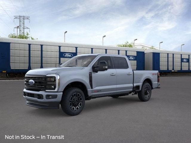 2026 Ford F-350SD Platinum in Gray Metallic — front three-quarter view
