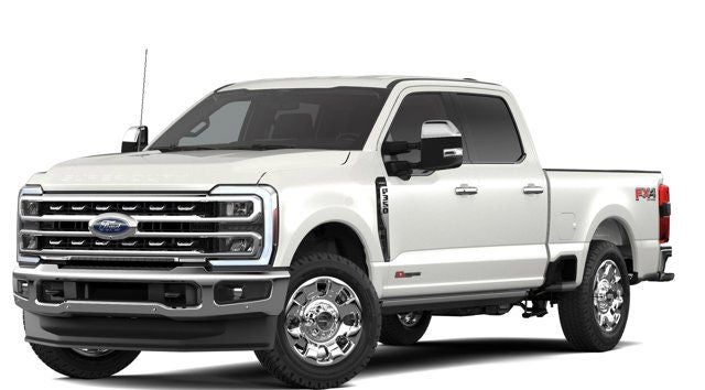 2026 Ford F-350SD Lariat in White Metallic — front three-quarter view