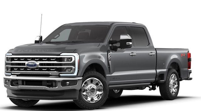 2026 Ford F-350SD Lariat in Gray Metallic — front three-quarter view