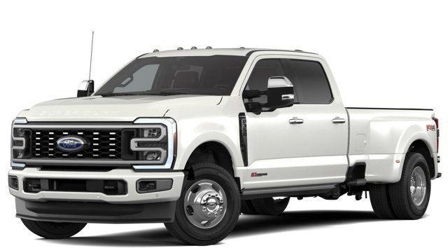 2026 Ford F-350SD Platinum DRW in White Metallic — front three-quarter view