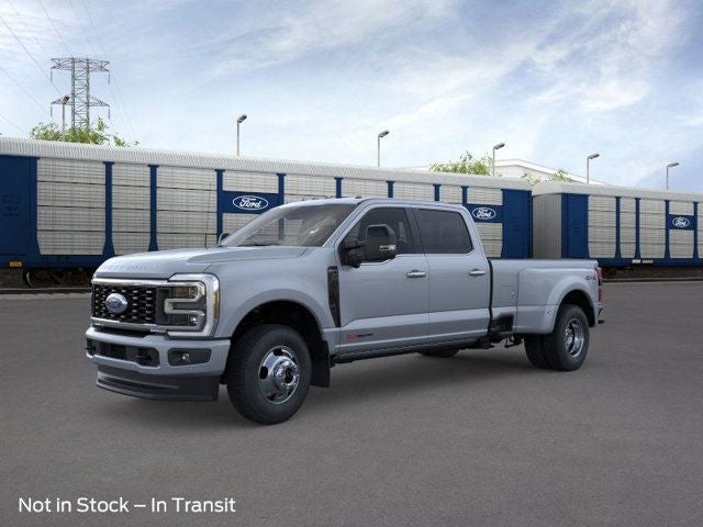 2026 Ford F-350SD Platinum DRW in Gray Metallic — front three-quarter view