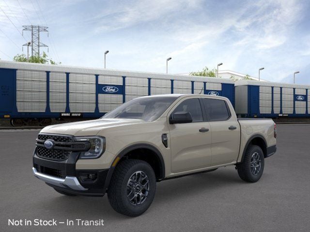 2026 Ford Ranger XLT in Desert Sand — front three-quarter view