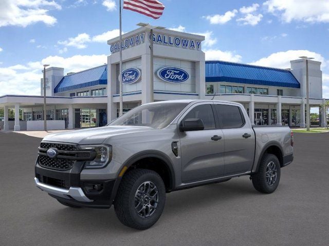 2026 Ford Ranger XLT in Gray Metallic — front three-quarter view