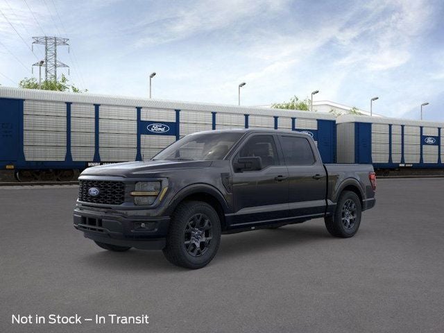 2026 Ford F-150 STX in Black Metallic — front three-quarter view