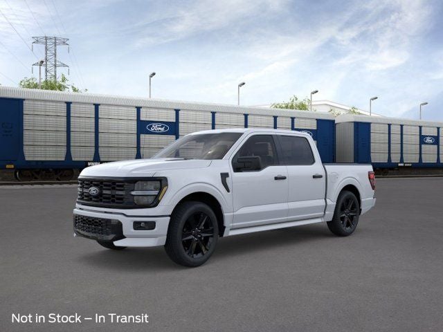 2026 Ford F-150 STX in Oxford White — front three-quarter view