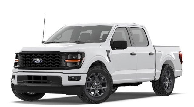 2026 Ford F-150 STX in Oxford White — front three-quarter view