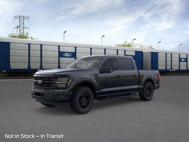 2026 Ford F-150 XLT in Black Metallic — front three-quarter view