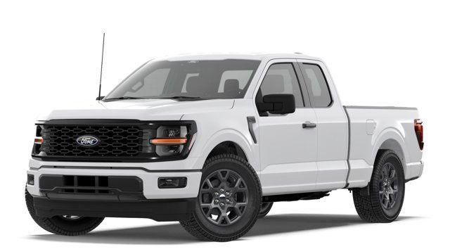 2026 Ford F-150 STX in Oxford White — front three-quarter view