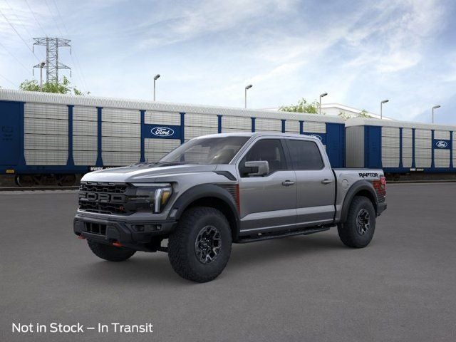 2026 Ford F-150 Raptor in Gray Metallic — front three-quarter view