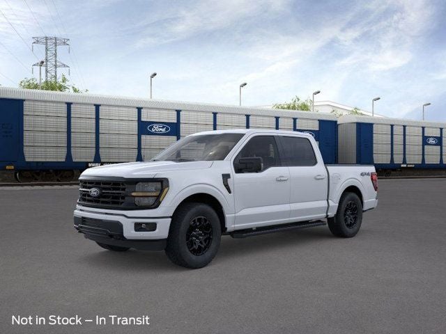 2026 Ford F-150 XLT in Oxford White — front three-quarter view