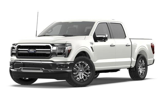 2026 Ford F-150 Lariat in White Metallic — front three-quarter view
