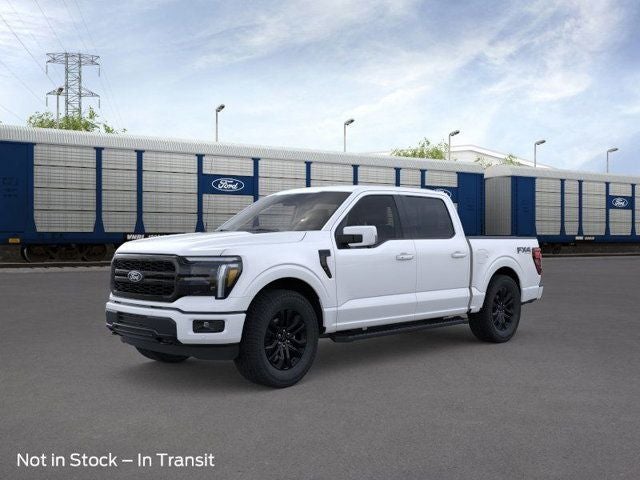 2026 Ford F-150 Lariat in White Metallic — front three-quarter view
