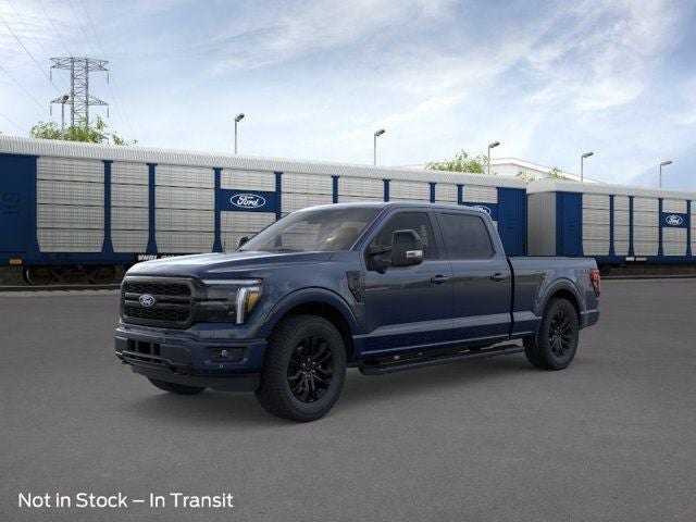 2026 Ford F-150 Lariat in Blue — front three-quarter view