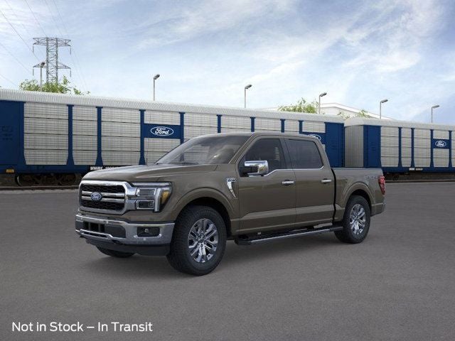2026 Ford F-150 Lariat in Gray — front three-quarter view