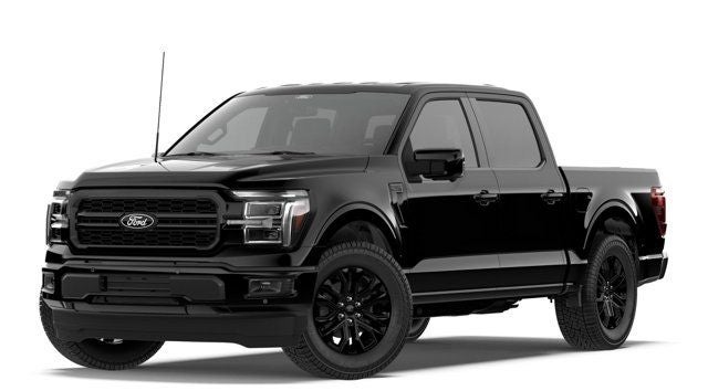 2026 Ford F-150 Lariat in Black Metallic — front three-quarter view