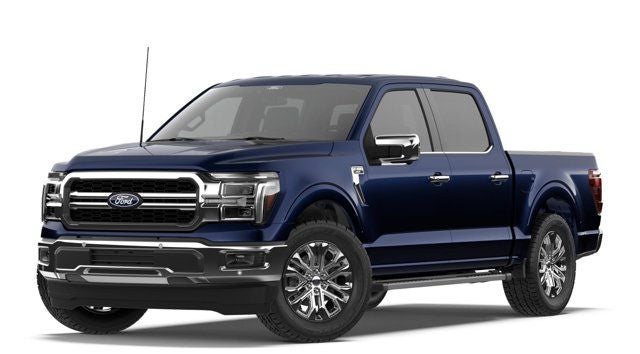 2026 Ford F-150 Lariat in Blue — front three-quarter view