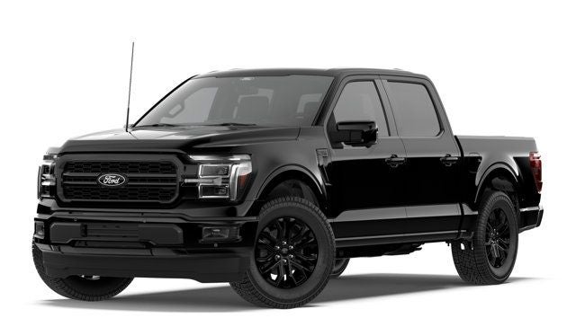 2026 Ford F-150 Lariat in Black — front three-quarter view