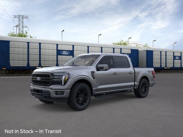 2026 Ford F-150 Lariat in Gray — front three-quarter view
