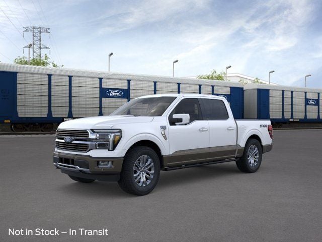 2026 Ford F-150 King Ranch in White — front three-quarter view