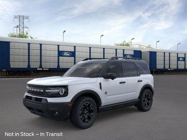 2026 Ford Bronco Sport Outer Banks in Oxford White — front three-quarter view