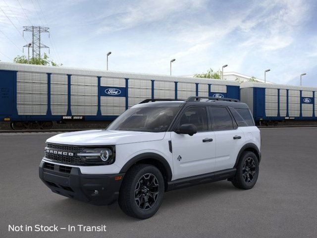 2026 Ford Bronco Sport Outer Banks in White Metallic — front three-quarter view