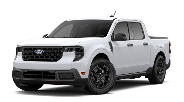 2026 Ford Maverick XLT in Oxford White — front three-quarter view
