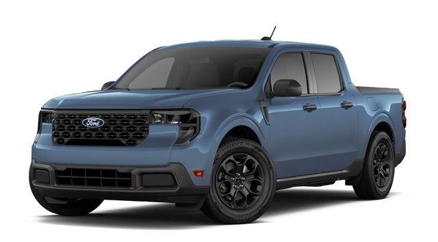 2026 Ford Maverick XLT in Azure — front three-quarter view